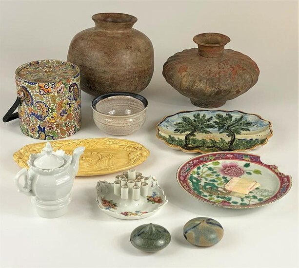 Large Group of Pottery and Porcelain