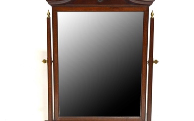 Large mahogany dressing table mirror