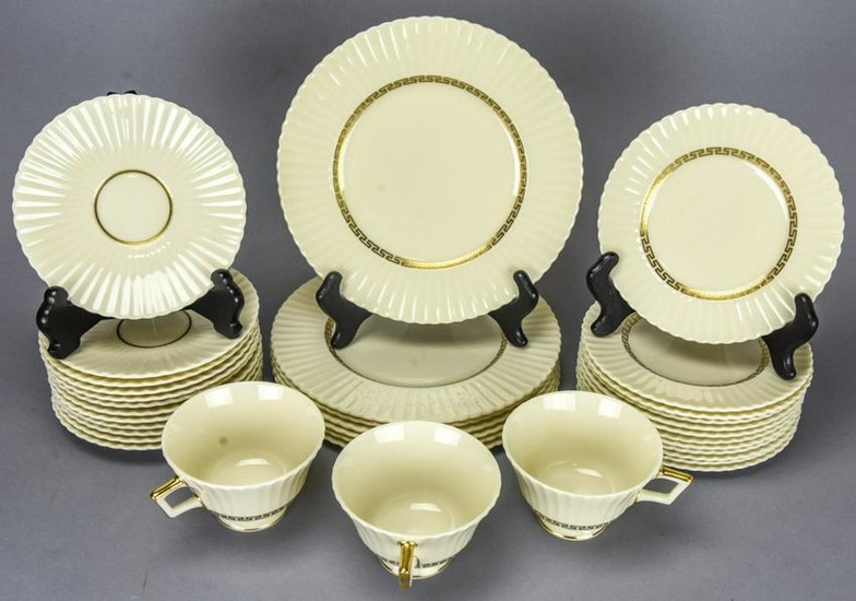 Lenox Creton Ivory & Gold Partial Plate Service