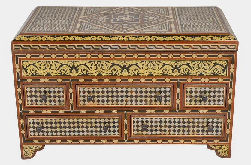 Levantine Style Inlaid Cabinet Box