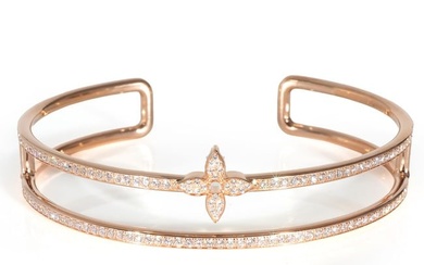 Louis Vuitton Idylle Blossom Bracelet with Diamonds in 18k Rose Gold 1.17 CTW