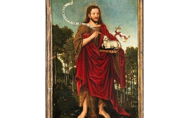 Maler der flämischen Schule des 15. Jahrhunderts, Umkreis von Hans Memling, 1433 – 1494, JOHANNES DER TÄUFER