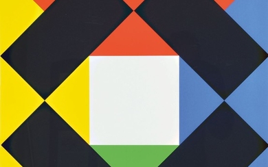 Max Bill, 1908-1994, color screen print, hand...