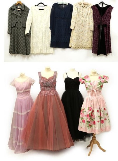 Nine Items of Circa 1950's-1960's Ladies' Day and Evening Wear,...