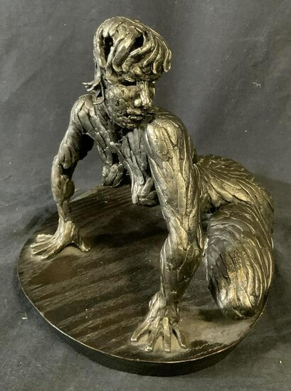 Nude Woman Metal Sculpture