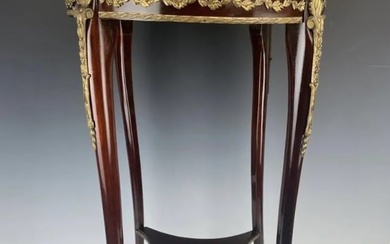 ORMOLU MOUNTED MARBLE TOP OCCASIONAL TABLE