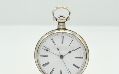 Open face silver-pocket-watch for the Chinese market,...
