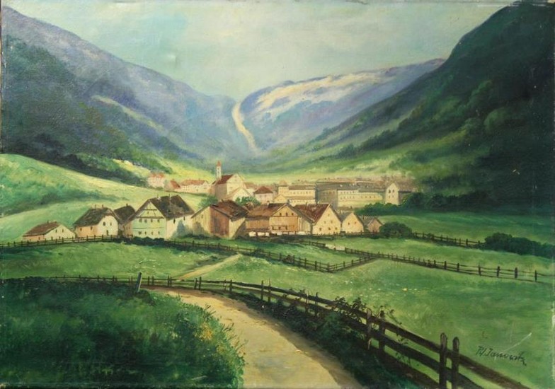 P.H. Janowitz (20th Century) - Oil On Canvas