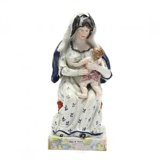 Pearlware Figurine of Virgin Mary