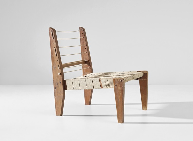 Pierre Jeanneret, Demountable easy chair, model no. PJ-SI-08-A, designed for the architect's own house, Chandigarh
