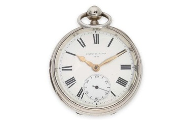 Pocket watch: extremely rare and very unusual, especially heavy French pocket chronometer in English