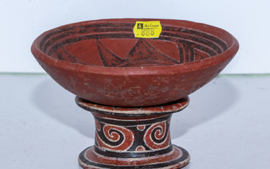 Pre-Columbian Cocle Bowl & a Stand