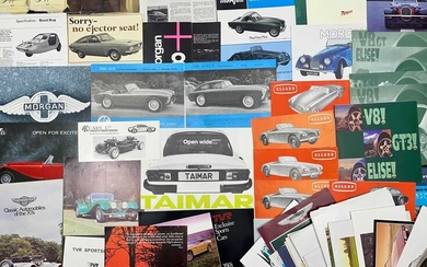 Quantity of British Sports Car Sales Brochures Offered without reserve
