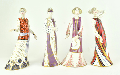 ROYAL CROWN DERBY - CLASSIC COLLECTION - FOUR CHINA FIGURES