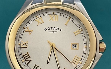 Rotary Gold Stainlless Steel Quarts mens watch RRP£299