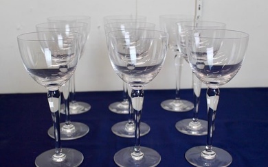 Saint Louis White Wine Glasses Etched On Bottom St LOUIS GLASSWARE