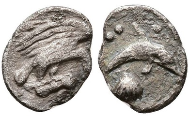 Sicily, Panormos as Ziz, c. 405-380 BC. AR Litra (12 mm, 0.71 g).