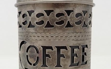 Silverplate Coffee Canister