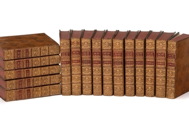 THOU (Jacques-Auguste de). Histoire universelle depuis 1543 jusqu’en 1607... Londres, sn, 1734. 16 vol. in-4° reliés plein veau