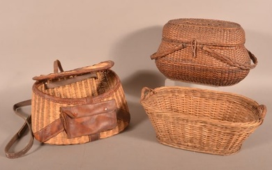 Three Various Vintage Woven Items.