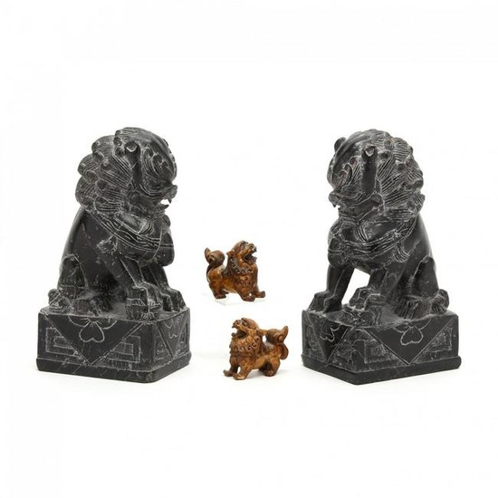 Two Pairs of Foo Dogs