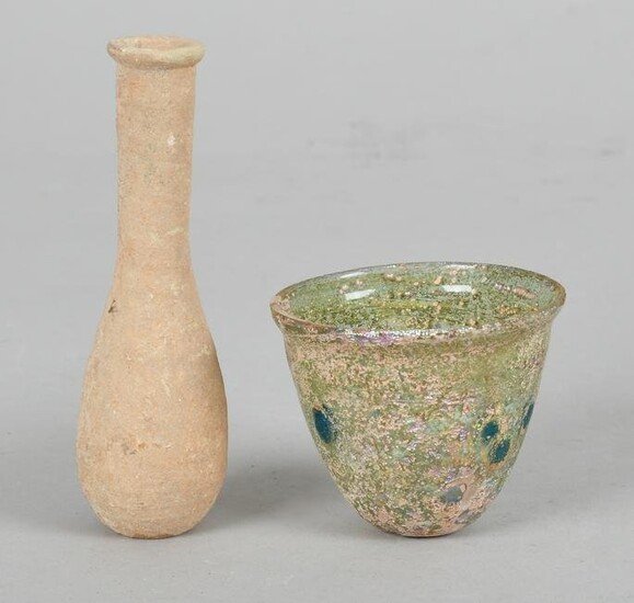 Two Pieces of Ancient Roman Glass