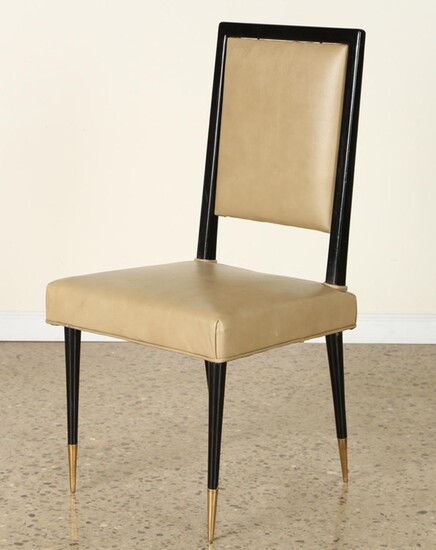 UPHOLSTERED LEATHER DESK CHAIR MANNER GIO PONTI