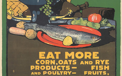 U.S. Food Administration / Eat More / Eat Less. 1917.