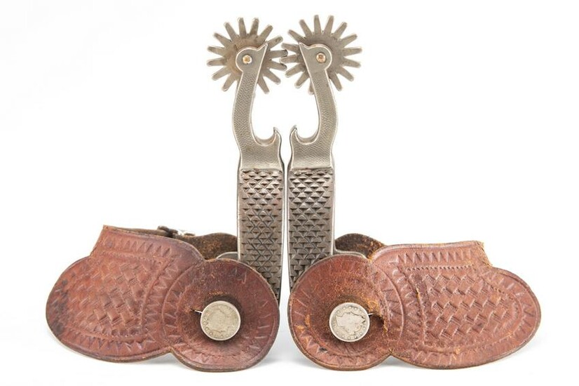 Unique pair of Spurs, #100, with bottle opener shanks