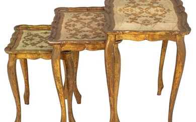 Venetian Rococo Style Nesting Tables, 3