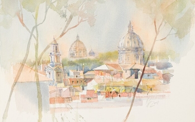 View from the Capitol against St. Peter's Basilica - Rome, 2008 Kurt Panzenberger, (*1942)