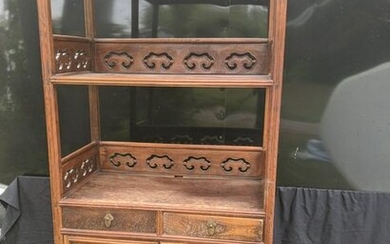 Vintage Chinese Tall Bookcase