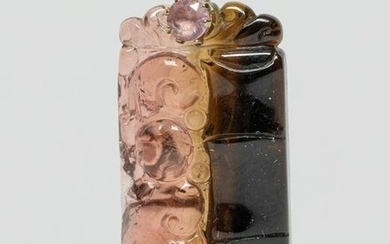 Vintage Chinese Tourmaline Carving