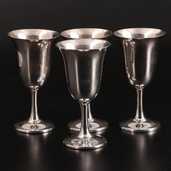 Wallace Sterling Silver Goblets, Mid-20th Century