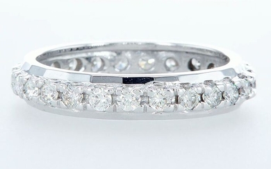 14 kt. White gold - Ring - 1.00 ct Diamond - Diamonds