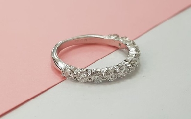 14 kt. White gold - Ring - 1.25 ct Diamond