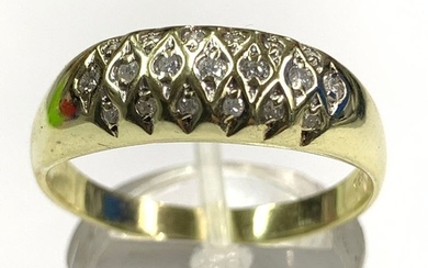 14 kt. Yellow gold - Ring, Diamond Ring - 0.28 ct Diamond