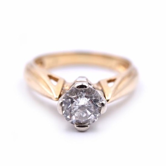 14k White Gold 1.15Carat Diamond Engagement Ring