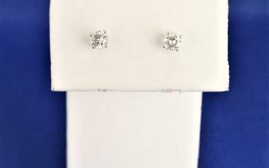 18 kt. White gold - Earrings - 0.36 ct Diamond