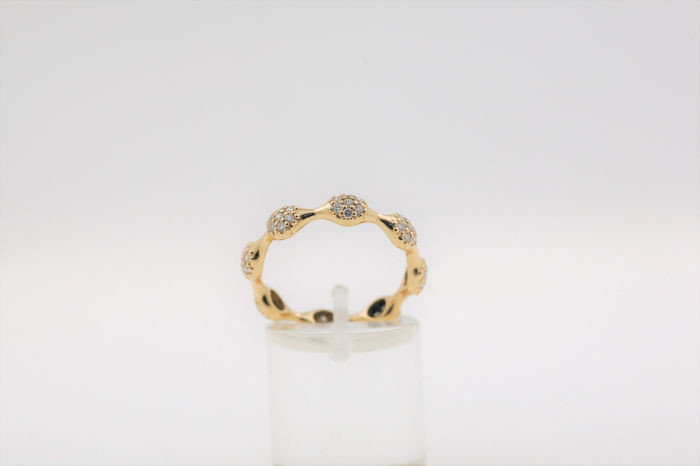 18 kt. Yellow gold - Ring - 1.12 ct Diamond