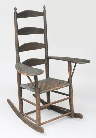 18th century American rocking armchair