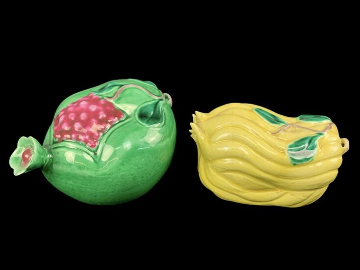 2 Chinese Porcelain Fruit Offerings