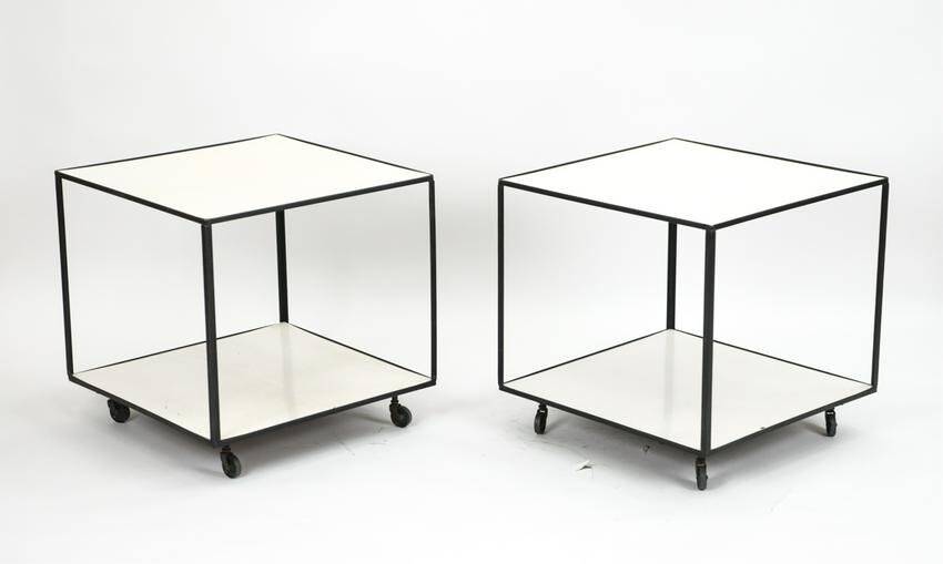 (2) GEORGE NELSON HERMAN MILLER STYLE TABLES