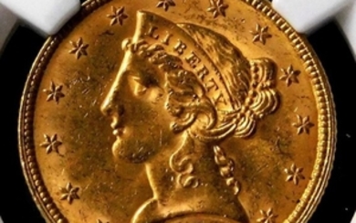 United States - 5 Dollar 1880 Liberty Head Half Eagle. - Gold