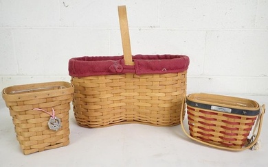 3 Longaberger Baskets