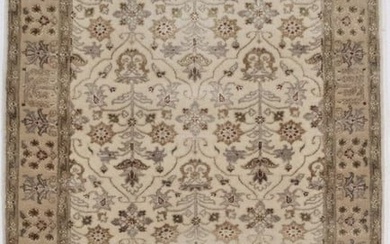 3x5 Extra KPSI Cream Classic 25X48 All over Wool Silk Oriental Area Rug Carpet