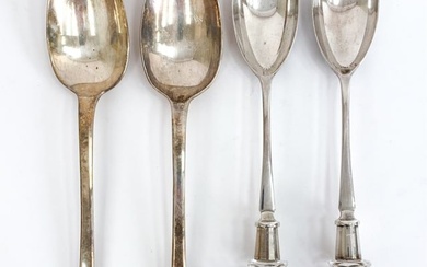 (4) STERLING SILVER SERVING SPOONS