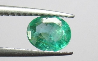 0.64 Ct Genuine Zambian Emerald Oval Cut
