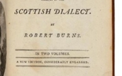 BURNS, Robert (1759-1796). Poems, Chiefly in the Scottish Dialect. Edinburgh and London: for T. Cadell and William Creech, 1794.