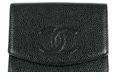 CHANEL - a square Caviar Bifold wallet. View more details